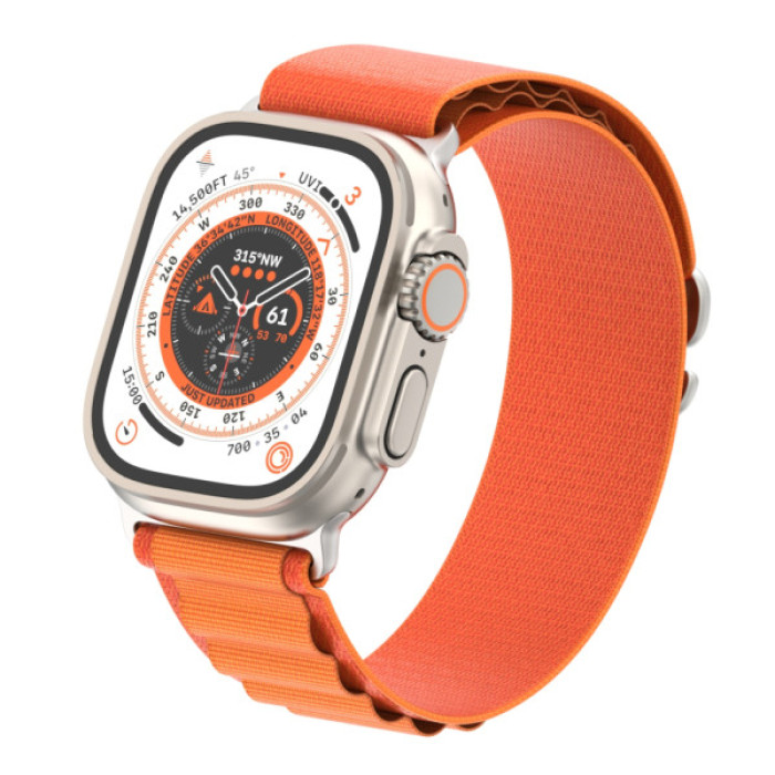 Ремінець до смарт-годинника Armorstandart Alpina Band для Apple Watch 49/46/45/44/42 (Series 1-3) Orange (ARM64979)
