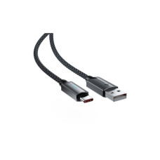 Дата кабель USB 2.0 AM to USB-C 1.2m 60W black Acefast (6974316284482)