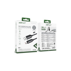 Дата кабель USB 2.0 AM to USB-C 1.2m 60W black Acefast (6974316284482)