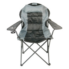 Крісло складане NeRest Рибак Трофей NR-35 чорне з сірим (4820211100629_1)