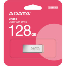 USB флеш накопичувач ADATA 128GB UR350 Silver/Beige USB 3.2 (UR350-128G-RSR/BG)