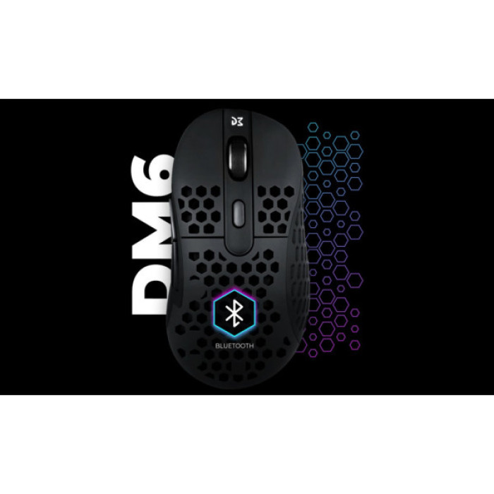 Мишка Dream Machines DM6 Holey Trio Wireless/Bluetooth/USB Black (DM6_HOLEY_TRIO)