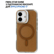 Чохол до мобільного телефона BeCover FIBRA Star Shine MagSafe Apple iPhone 17 Desert Gold (715412)