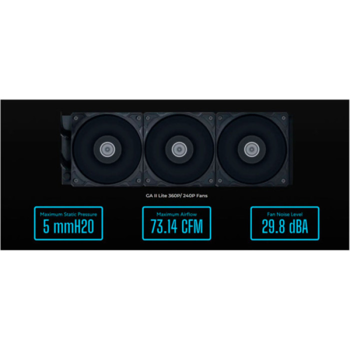 Система рідинного охолодження Lian Li GA II Lite 240R, Black (G89.GA2L24RB.00)