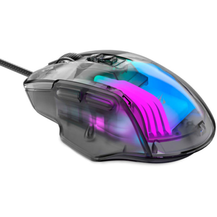 Мишка Havit HV-MS1011SE USB Transparent Black (6950676270280)