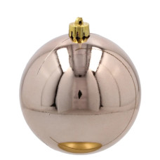 Ялинкова іграшка Chomik пластикові кульки 4 шт, 10 см, шампань (5900779893917_2)