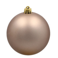Ялинкова іграшка Chomik пластикові кульки 4 шт, 10 см, шампань (5900779893917_2)