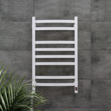 Сушарка для рушників Navin Avalon, 800х480 , таймер-регулятор, сталь, білий, ліве підключення (12-103153-4880)