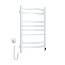 Сушарка для рушників Navin Avalon, 800х480 , таймер-регулятор, сталь, білий, ліве підключення (12-103153-4880)