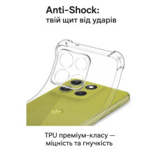 Чохол до мобільного телефона BeCover Anti-Shock Motorola Moto G86 Clear (713803)
