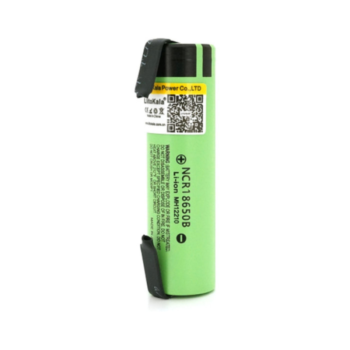 Акумулятор 18650 3400mah (3200-3400mah), 3.7V(2.75-4.2V), Green Liitokala (Lii-34B-N)
