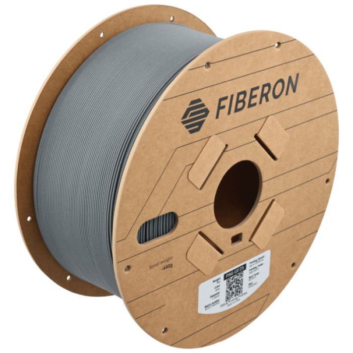 Пластик для 3D-принтера Polymaker Fiberon PA6-GF25 1,75mm 3kg GREY (FG02002)