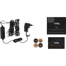 Гірлянда Twinkly Smart LED Dots Lights RGB 200 Gen II, IP44, 10м, прозорий (TWD200STP-BEU)
