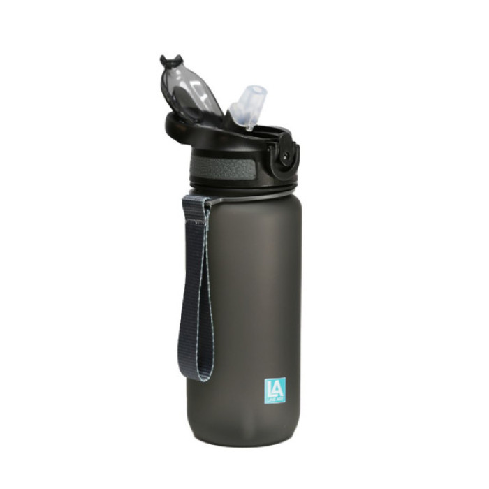Пляшка для води Line Art Merlo 600 мл сірий (60013818LA-07)