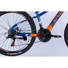 Велосипед Space 26" MERCURY DD FR рама-13" AL 2026 синьо-помаранчевий (OPS-SP-26-081)