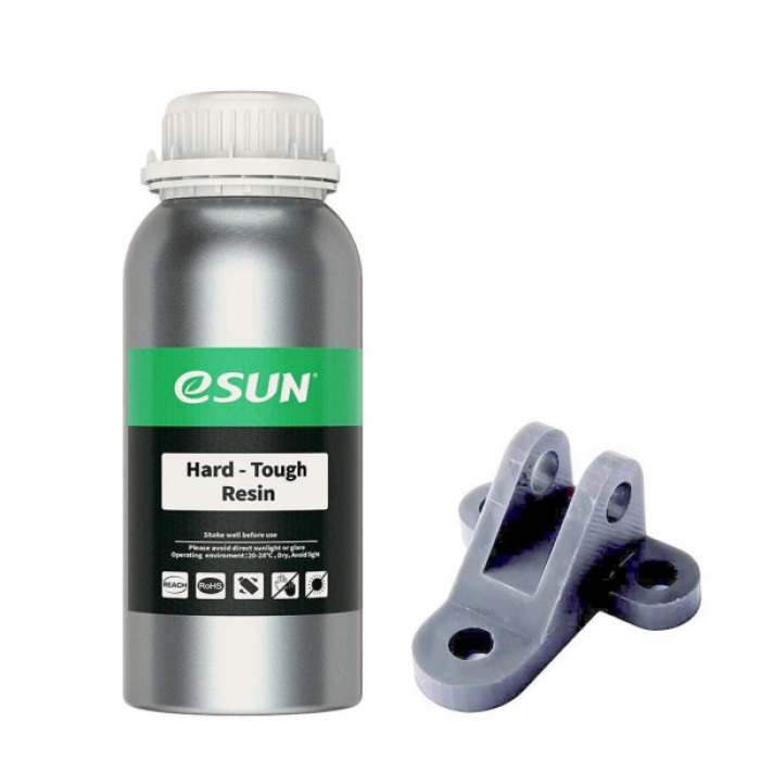 Фотополімерна смола eSUN Resin Hard Tough UV/LCD Grey 1kg (HARDTOUGHRESIN-H1000G)