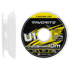 Флюорокарбон Favorite U1 FC 10m 1.5/0.205mm 6.4lb/2.89kg (1693.11.77)
