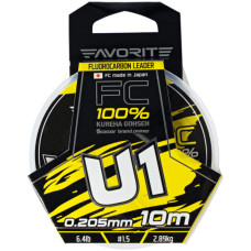 Флюорокарбон Favorite U1 FC 10m 1.5/0.205mm 6.4lb/2.89kg (1693.11.77)
