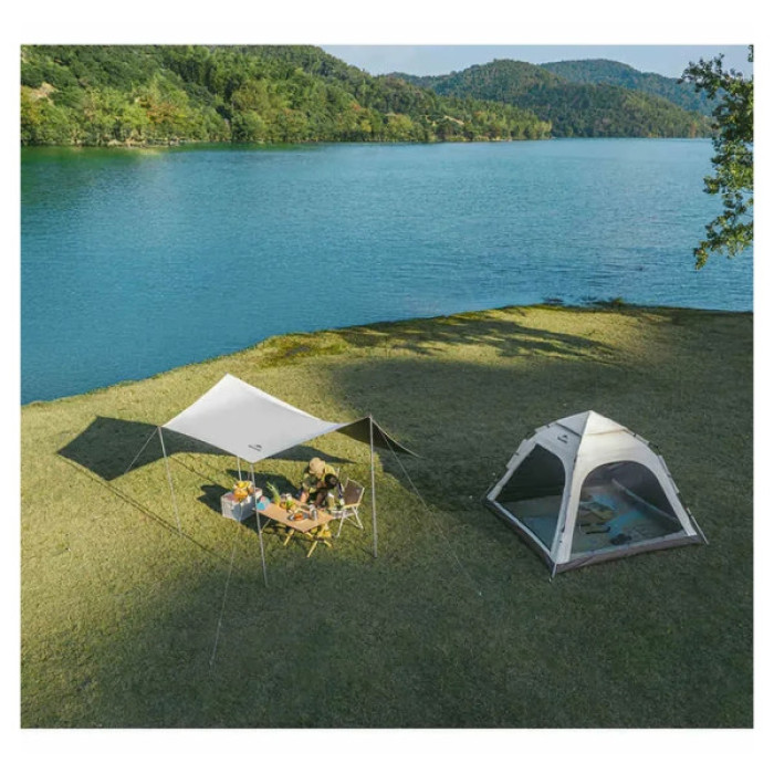 Намет Naturehike тримісний автоматичний Ango CNK2550WS010, L, коричневий (6975641888000)