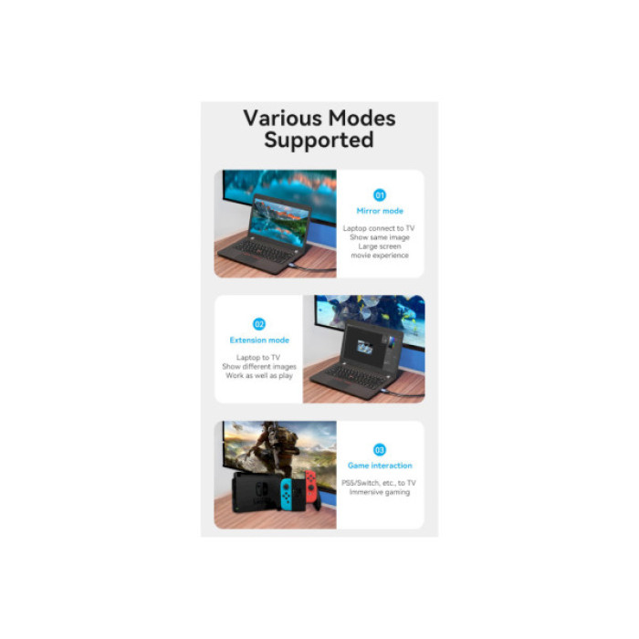 Кабель мультимедійний HDMI M to HDMI M 5.0m V2.0 4K60Hz blue Vention (ALHSJ)