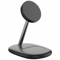 Зарядний пристрій Canyon wireless charger WCS-205 15W Qi2 2in1 w/o adapter Black (CNS-WCS205BW/A)