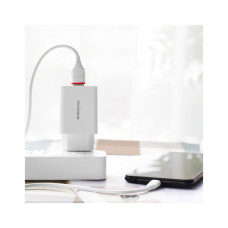 Зарядний пристрій BOROFONE BA21A Long Journey USB QC3.0 + cable USB to Micro 5P 18W White (6931474702470)