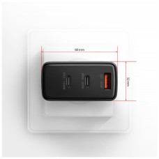 Зарядний пристрій AXAGON 1xUSB + 2xUSB-C 100W QC4+ PD3.0 PPS black (ACU-DPQ100)