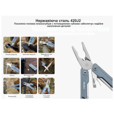 Мультитул NexTool Mini Sailor Pliers S11 чорний (NE20156C)