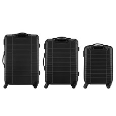 Набір валіз Wenger Amplar 3 в 1 (S,M,L) пластик, 4 колеса, чорний (653149)