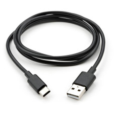 Дата кабель USB 2.0 AM to USB-C 1.0m PVC black Vinga (VCPDCTC1BK)