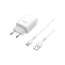 Зарядний пристрій HOCO C72A Glorious single port charger set(Type-C) White (6931474713018)