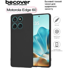 Чохол до мобільного телефона BeCover Silicone Motorola Edge 60 Black (713770)
