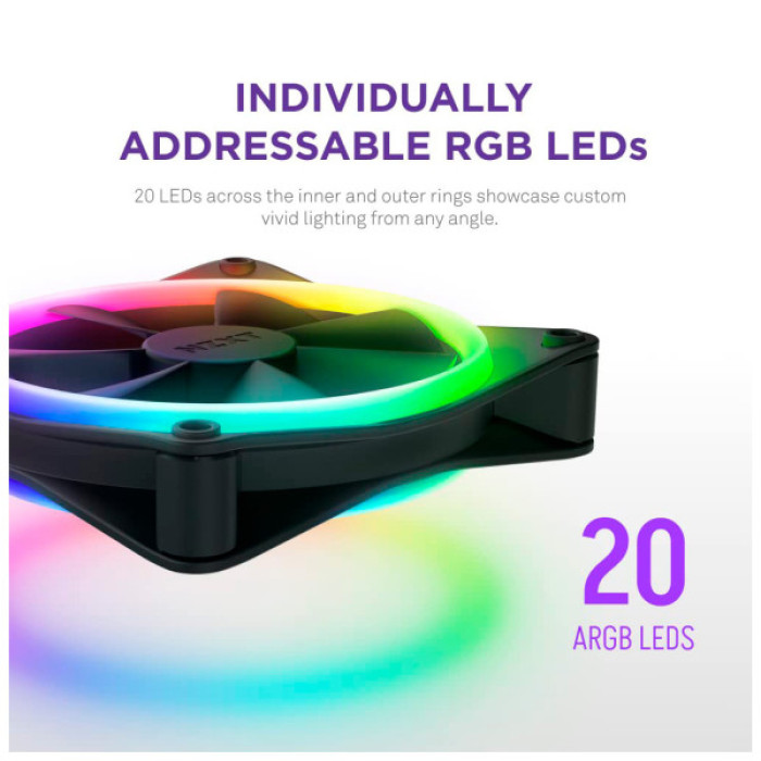 Кулер до корпусу NZXT F140RGB Duo (RF-D14SF-B1)