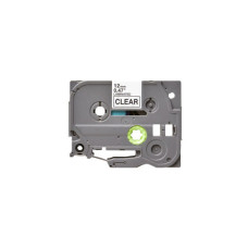 Стрічка для принтера етикеток UKRMARK B-T131P-BK/CL, сумісна з TZE131 ламінована, 12мм х 8м. black on transparent (900599)
