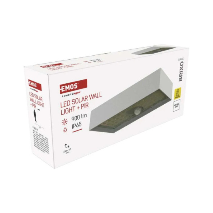 Світильник EMOS 900лм IP65 4000K PIR (ZG165S)