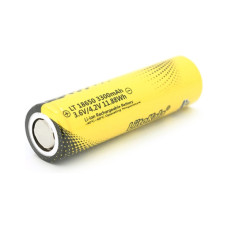 Акумулятор 18650 3300mAh, 3.7V(2.5-4.2V), LowTemp-40-60, Black/Yellow Liitokala (Lii-LT33A)