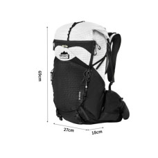 Рюкзак туристичний Naturehike Helium CNK2450XB016, 40 л, білий, M (6976507668088)