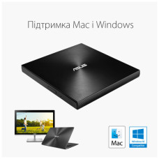 Оптичний привід DVD-RW ASUS SDRW-08U9M-U/GOLD/G/AS (90DD02A5-M29000)