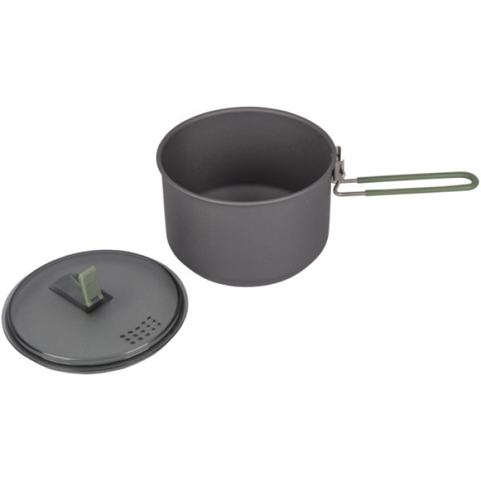 Котел туристичний Bo-Camp Explorer Hard Anodized 1 л Сірий/Зелений (2200236)