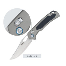 Ніж SRM Retriever 9203-AK, Black G10/Aluminium, Stonewash (9203-AK)
