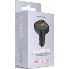 FM модулятор Armorstandart ASF1 18W QC3.0 2xUSB black (ARM82826)