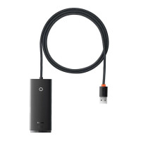 Концентратор Baseus USB 3.0 4xUSB 2.0m black (WKQX030201)