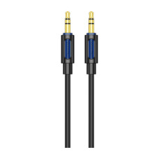 Кабель мультимедійний 3.5mm M to 3.5mm M 1.0m silicone black BOROFONE (6941991114373)