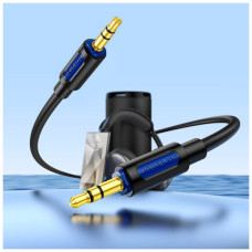 Кабель мультимедійний 3.5mm M to 3.5mm M 1.0m silicone black BOROFONE (6941991114373)