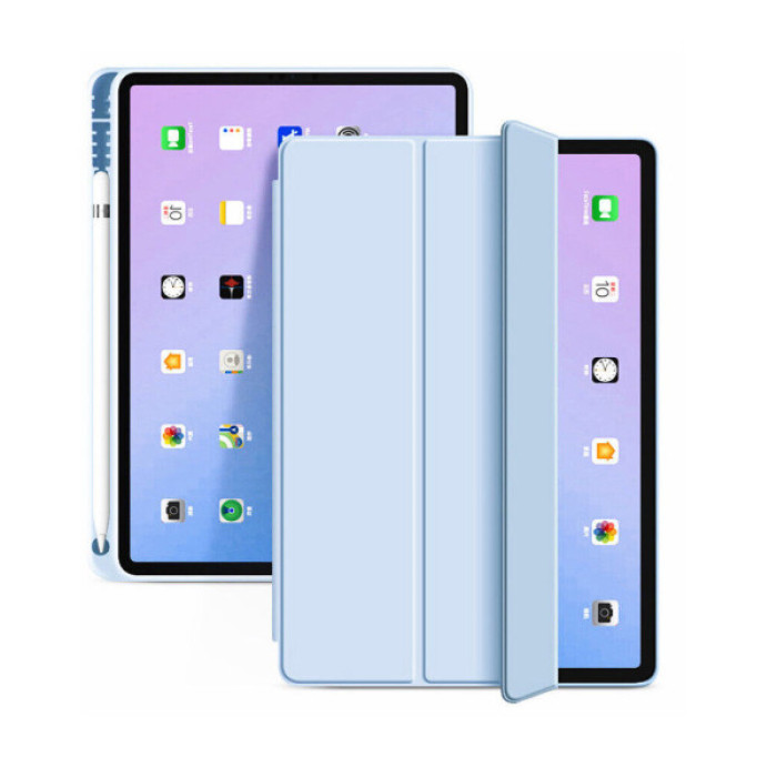 Чохол до планшета BeCover Tri Fold Soft TPU mount Apple Pencil Apple iPad 10.9" 2022/24/11" 2025 Light Blue (708464)