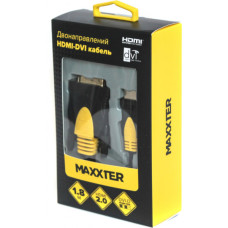 Кабель мультимедійний HDMI M to DVI M 1.8m V1.3 18+1pin Maxxter (CCBP-HDMI-DVI-1.8)