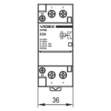 Контактор Videx 2п 63А 2НВ VF-RS-MC2O-63 RESIST