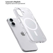 Чохол до мобільного телефона BeCover FIBRA Crystal MagSafe Apple iPhone 17 (715366)