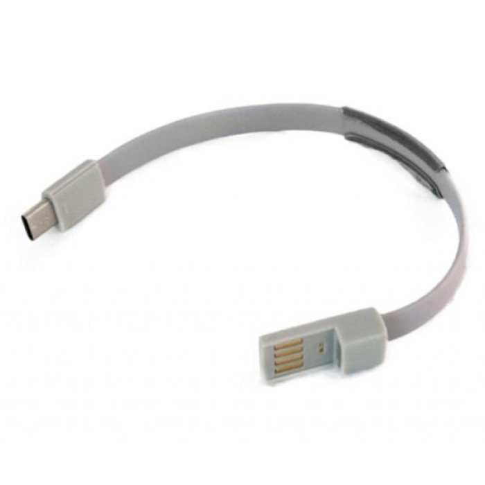 Дата кабель USB 2.0 AM to USB-C 0.2m grey Extradigital (KBU1779)