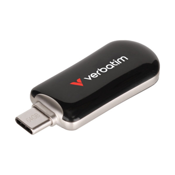 USB флеш накопичувач Verbatim 128GB Plectra Black USB-C (30225)
